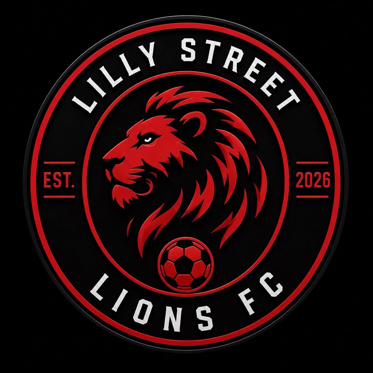 Lilly Street Lions FC club badge